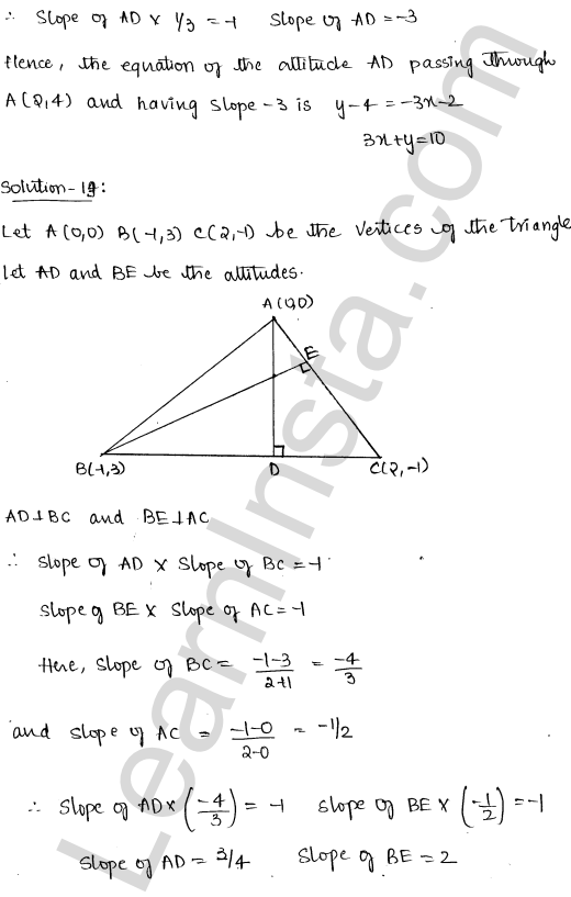RD Sharma Class 11 Solutions Chapter 23 The Straight Lines Ex 23.10 1.17