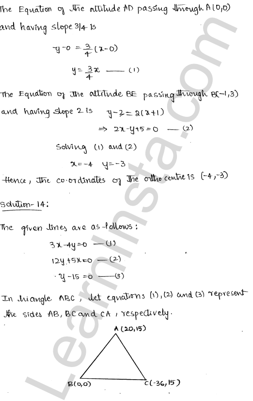RD Sharma Class 11 Solutions Chapter 23 The Straight Lines Ex 23.10 1.18