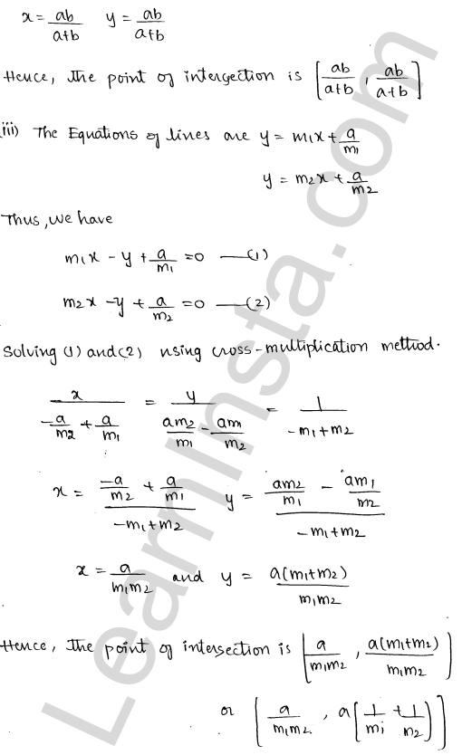 RD Sharma Class 11 Solutions Chapter 23 The Straight Lines Ex 23.10 1.2
