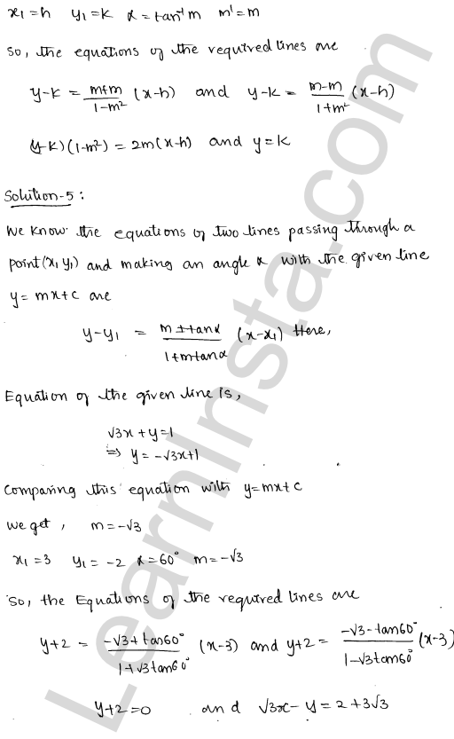 RD Sharma Class 11 Solutions Chapter 23 The Straight Lines Ex 23.18 1.4