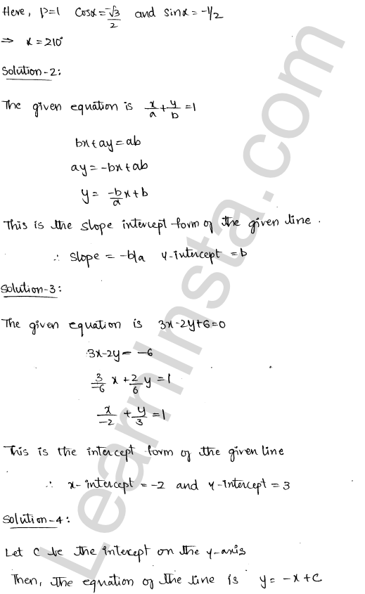 RD Sharma Class 11 Solutions Chapter 23 The Straight Lines Ex 23.9 1.2