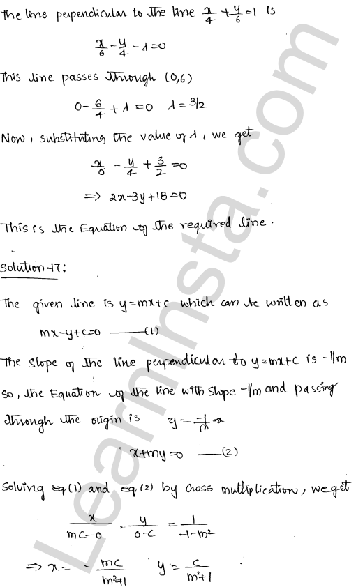 RD Sharma Class 11 Solutions Chapter 23 The Straight Lines Ex23.12 1.10