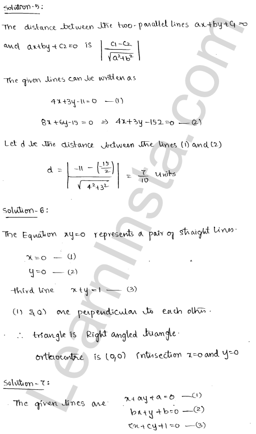 RD Sharma Class 11 Solutions Chapter 23 The Straight Lines VSAQ 1.3
