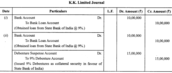 Class 12 Accountancy Important Questions Chapter 7 Issue and Redemption of Debentures 27