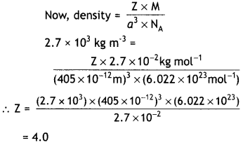Class 12 Chemistry Important Questions Chapter 1 The Solid State 14