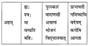 Class 10 Sanskrit Grammar Book Solutions अव्ययाः Q3.1