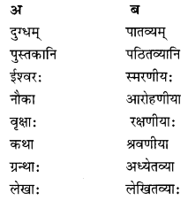 Class 10 Sanskrit Grammar Book Solutions प्रत्ययाः IV Q3.1