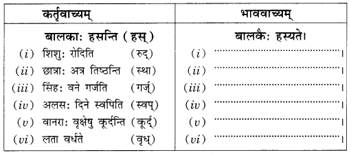 Class 10 Sanskrit Grammar Book Solutions वाच्यपरिवर्तनम् (केवलं लट्लकारे) Q23