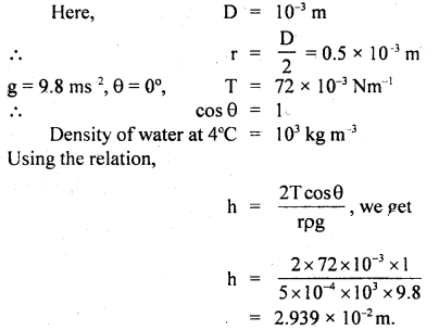 Class 11 Physics Important Questions Chapter 10 Mechanical Properties of Fluids 46
