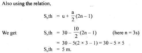 Class 11 Physics Important Questions Chapter 3 Motion in a Straight Line 69