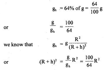 Class 11 Physics Important Questions Chapter 8 Gravitation 49