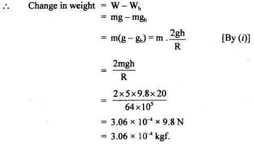 Class 11 Physics Important Questions Chapter 8 Gravitation 52