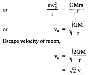 Class 11 Physics Important Questions Chapter 8 Gravitation 55