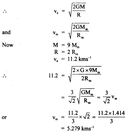 Class 11 Physics Important Questions Chapter 8 Gravitation 57