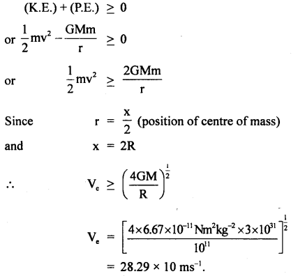 Class 11 Physics Important Questions Chapter 8 Gravitation 78