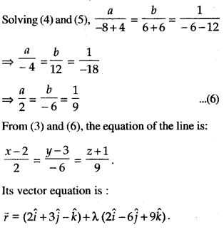 Class 12 Maths Important Questions Chapter 11 Three Dimensional Geometry 18