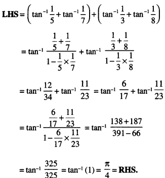 Class 12 Maths Important Questions Chapter 2 Inverse Trigonometric Functions 27
