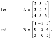 Class 12 Maths Important Questions Chapter 3 Matrices Maths 11