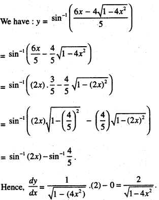 Class 12 Maths Important Questions Chapter 5 Continuity and Differentiability 9