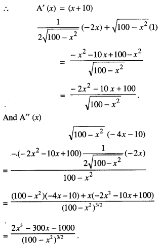 Class 12 Maths Important Questions Chapter 6 Applications of Derivatives 38