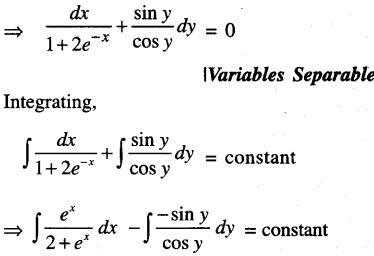 Class 12 Maths Important Questions Chapter 9 Differential Equations 14