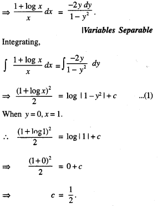Class 12 Maths Important Questions Chapter 9 Differential Equations 16