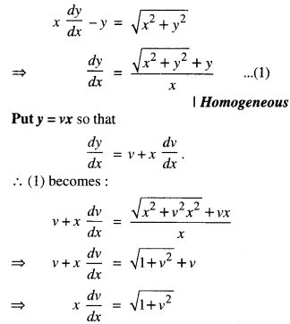 Class 12 Maths Important Questions Chapter 9 Differential Equations 19