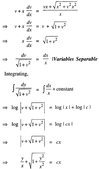 Class 12 Maths Important Questions Chapter 9 Differential Equations 26