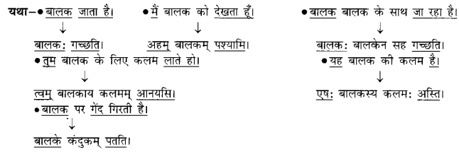 Class 6 Sanskrit Grammar Book Solutions अनुवाद विधिः 7