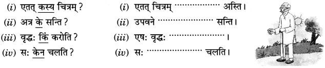 Class 6 Sanskrit Grammar Book Solutions चित्रवर्णनम् 8
