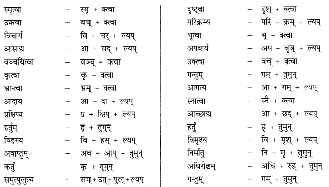 Class 9 Sanskrit Grammar Book Solutions प्रत्ययाः 4