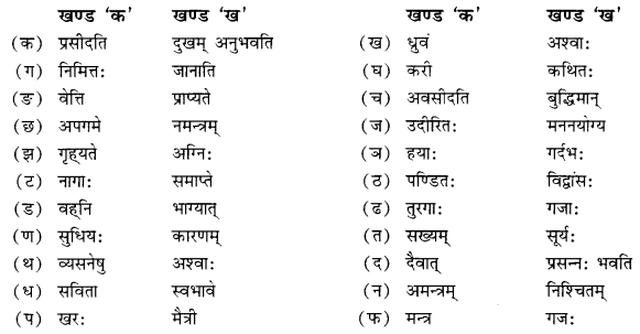 NCERT Solutions for Class 10 Sanskrit Shemushi Chapter 6 सुभाषितानि Additional Q5