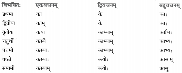 Class 8 Sanskrit Grammar Book Solutions सर्वनाम-प्रकरणम् 10