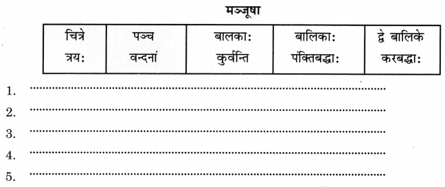 Class 8 Sanskrit रचना चित्राधारित-वर्णनम् Q1.1