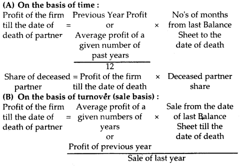 Reconstitution of Partnership Firm Retirement Death of a Partner Class 12 Notes Accountancy 8
