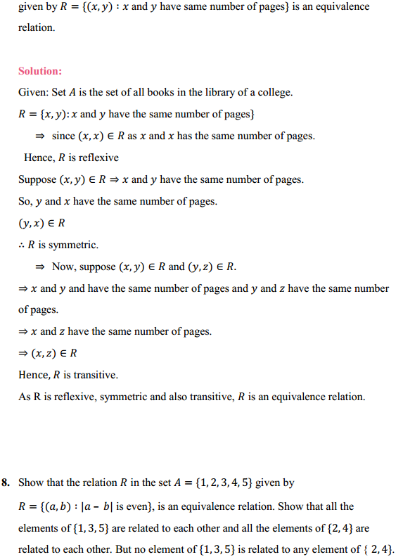 NCERT Solutions for Class 12 Maths Chapter 1 Relations and Functions Ex 1.1 10