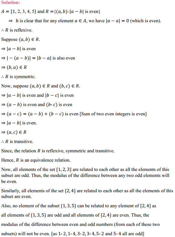 NCERT Solutions for Class 12 Maths Chapter 1 Relations and Functions Ex 1.1 11