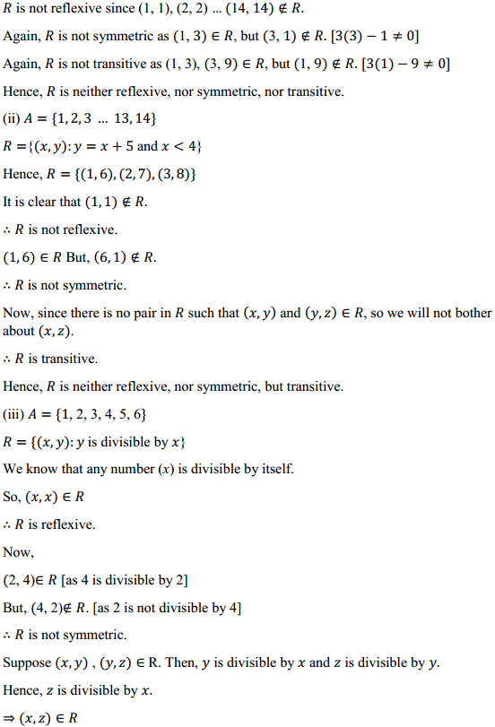 NCERT Solutions for Class 12 Maths Chapter 1 Relations and Functions Ex 1.1 2