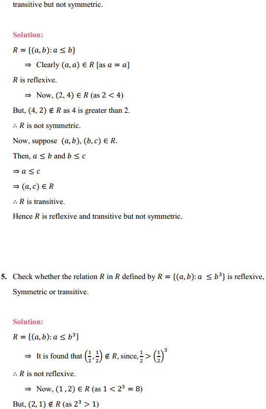 NCERT Solutions for Class 12 Maths Chapter 1 Relations and Functions Ex 1.1 8