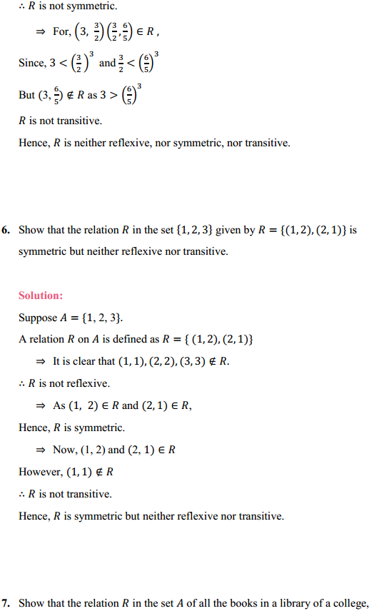 NCERT Solutions for Class 12 Maths Chapter 1 Relations and Functions Ex 1.1 9