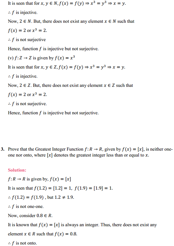NCERT Solutions for Class 12 Maths Chapter 1 Relations and Functions Ex 1.2 4