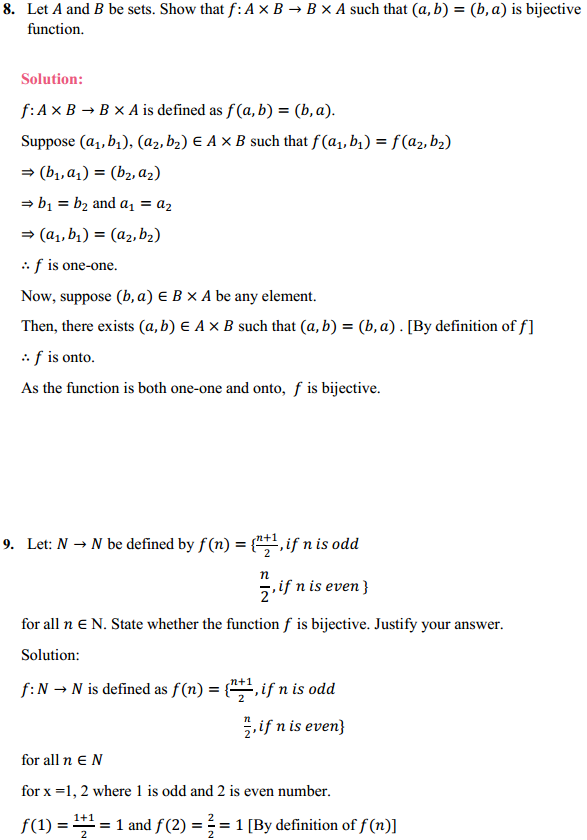 NCERT Solutions for Class 12 Maths Chapter 1 Relations and Functions Ex 1.2 8
