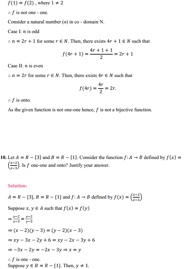 NCERT Solutions for Class 12 Maths Chapter 1 Relations and Functions Ex 1.2 9
