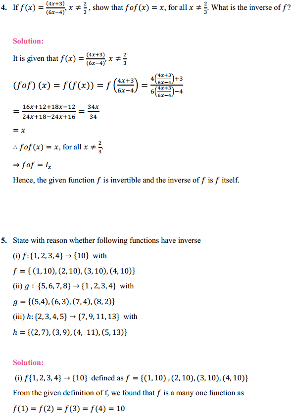 NCERT Solutions for Class 12 Maths Chapter 1 Relations and Functions Ex 1.3 3