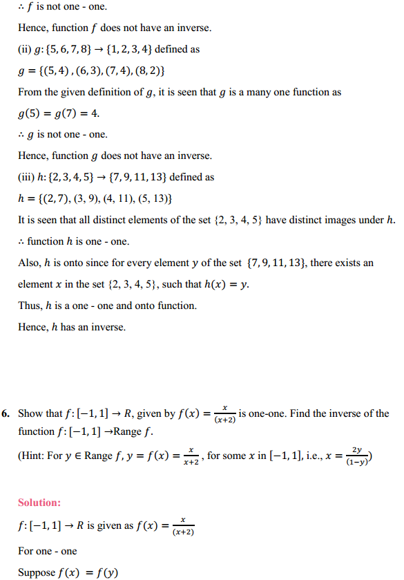 NCERT Solutions for Class 12 Maths Chapter 1 Relations and Functions Ex 1.3 4