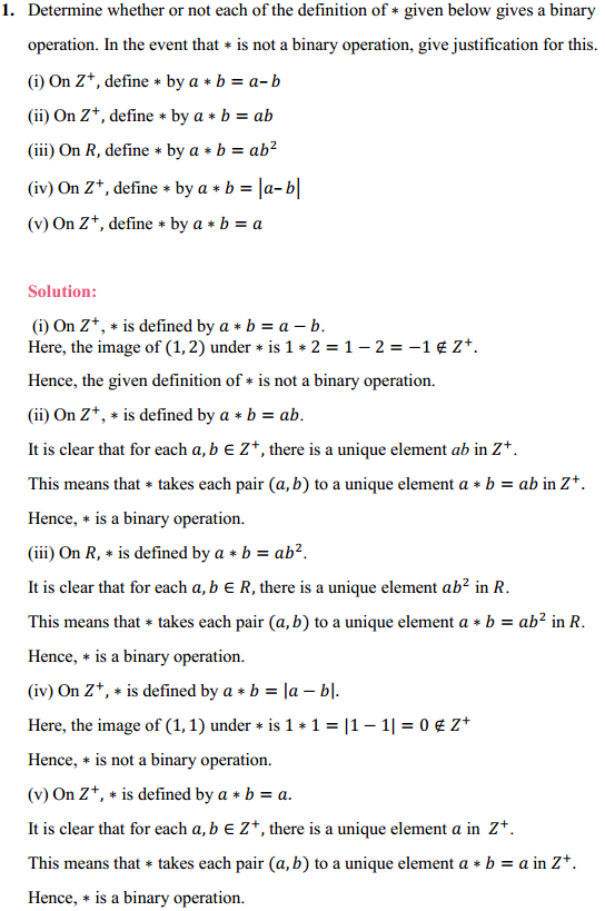 NCERT Solutions for Class 12 Maths Chapter 1 Relations and Functions Ex 1.4 1