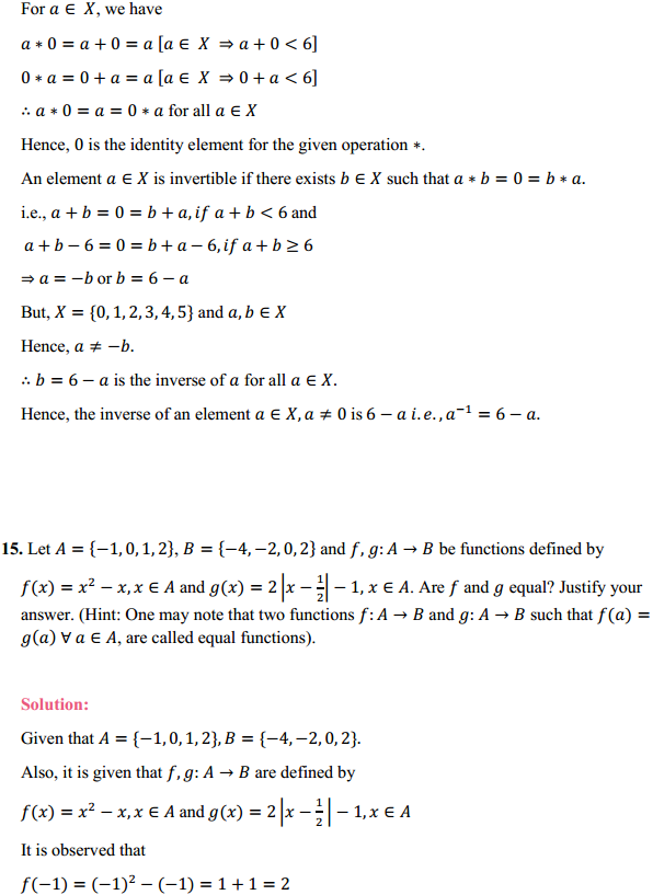 NCERT Solutions for Class 12 Maths Chapter 1 Relations and Functions Miscellaneous Exercise 13