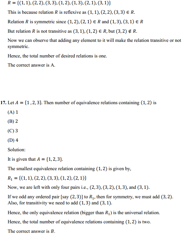 NCERT Solutions for Class 12 Maths Chapter 1 Relations and Functions Miscellaneous Exercise 15