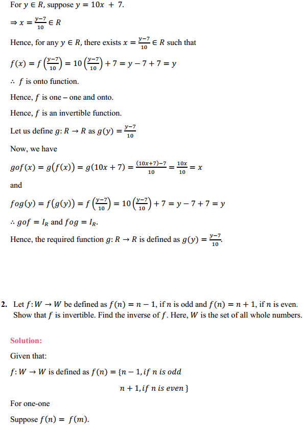 NCERT Solutions for Class 12 Maths Chapter 1 Relations and Functions Miscellaneous Exercise 2