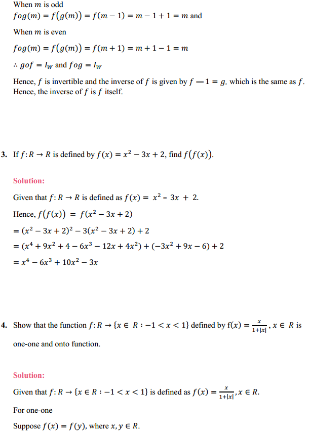 NCERT Solutions for Class 12 Maths Chapter 1 Relations and Functions Miscellaneous Exercise 4